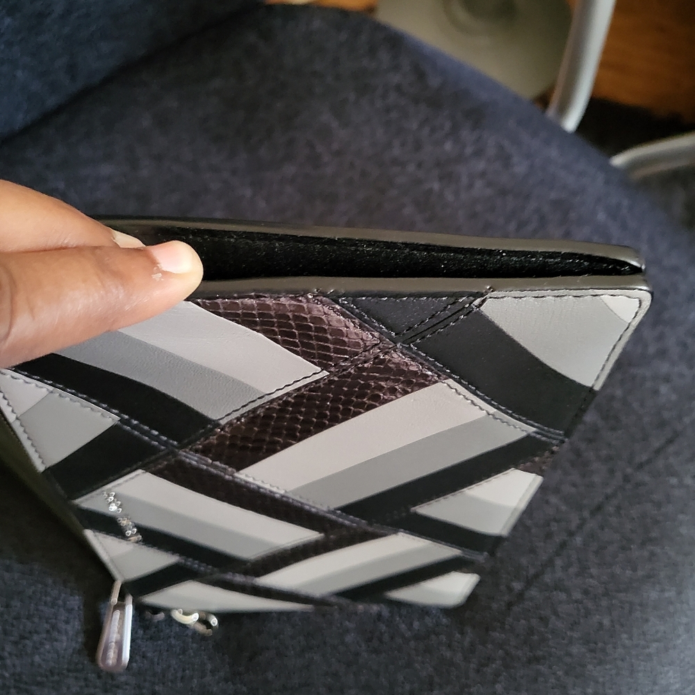Michael Kors Geometric Leather Clutch - Picture 2 of 11